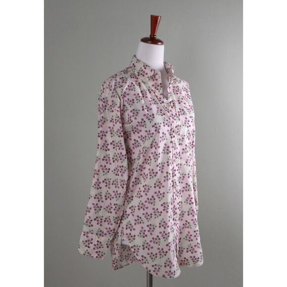 J.CREW NWT $90 Relaxed Fit Lightweight Shirt Top in Whisper Peach Berry Size 00 - Picture 4 of 7